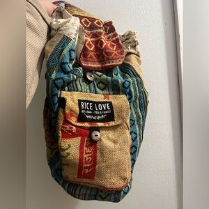 New Rice Love Boho Backpack